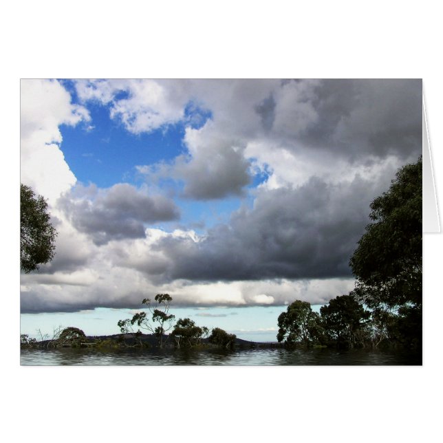 Kortet närmare himlen hälsningskort (Framsidan Horizontal)