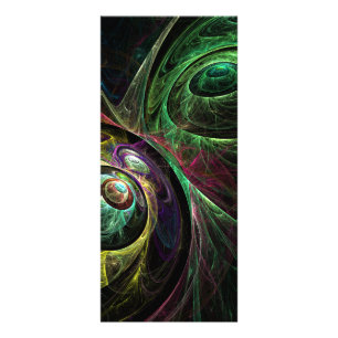 Kortet Öga-Öga Abstrakt Art Rack Card Reklamkort