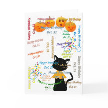 Kortet oktober, 31 födelsedagar