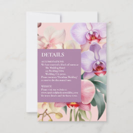 Kortet Pastel Rainbow Orchids - detaljer om djurut OSA Kort