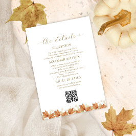 Kortet Pumpkin Fall Wedding - information om hölje Inbjudningar