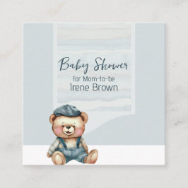 Kortet QR-kod för Charming Avslappnad Baby Shower- Tilläggskort