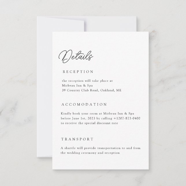 Kortet QR-omslutningskod för neutralt Bröllop Inbjudningar (Framsida)