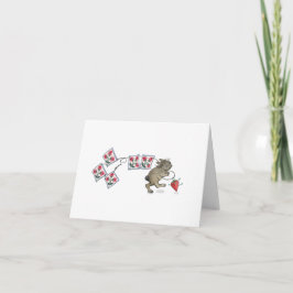 Kortet Quilt Rabbit Helgdag Card Helgkort