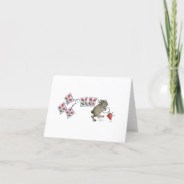Kortet Quilt Rabbit Helgdag Card Helgkort