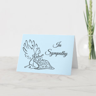 Kortet Quilting Angel Sympathy Card Helgkort