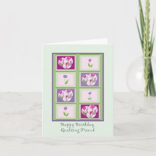 Kortet Quilting Friend Birthday Card Kort