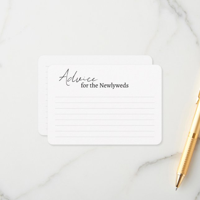 Kortet Råd för en brudrusch. Tilläggskort (Fram/Back In Situ)