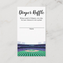 Kortet Raffle Baseball Baby Shower-hölje för dykar Tilläggskort