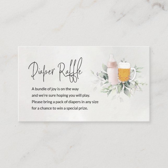 Kortet Raffle-hölje Baby andas Rosa Tilläggskort (Framsida)