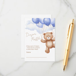 Kortet Raffle-hölje för en babydusch. Tilläggskort