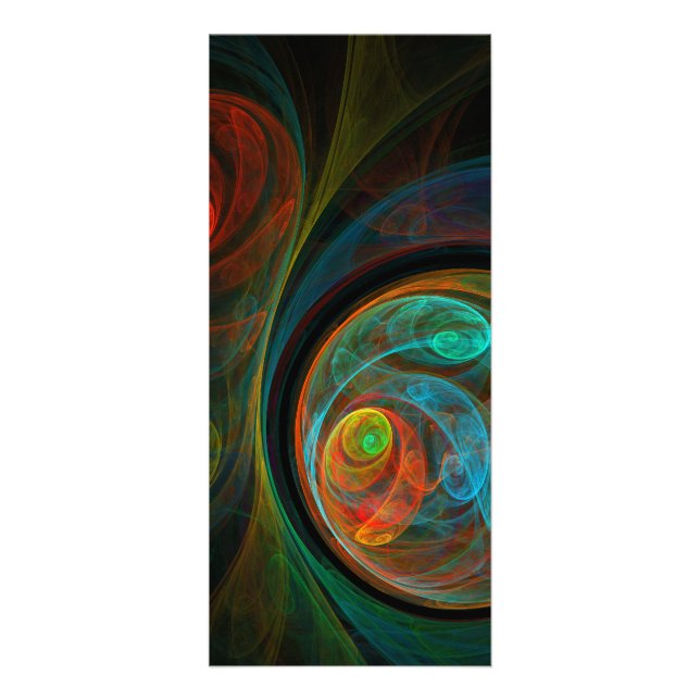 Kortet Reborn Abstrakt Art Rack Reklamkort (Framsidan)