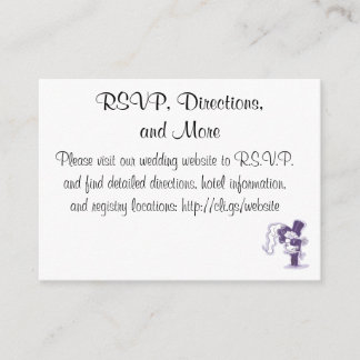 Kortet Retro Cursive Bröllop Tilläggskort