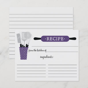 Kortet Rullande Pin Kitchen Verktyg Recipe-kort fö