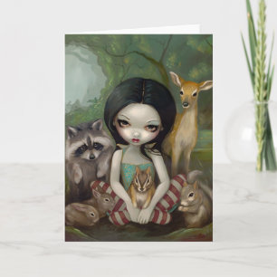 Kortet "Snö White and her Animal Friends" Kort