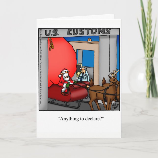 Kortet "Spectickles" för julhälsning i Humor Helgkort (Framsida)