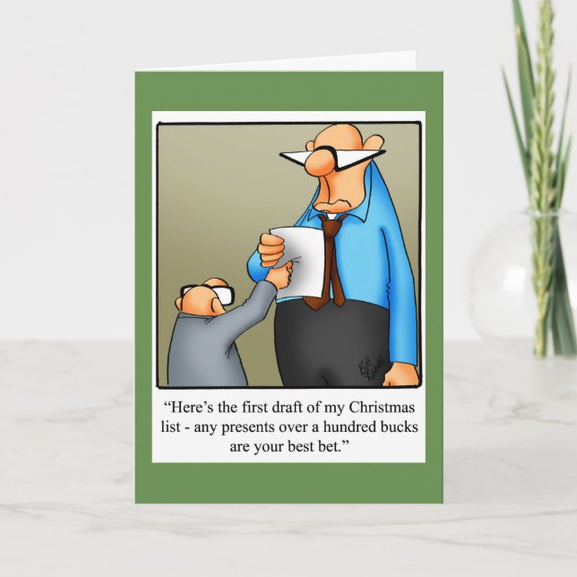 Kortet "Spectickles" för julhälsning i Humor Helgkort (Framsida)