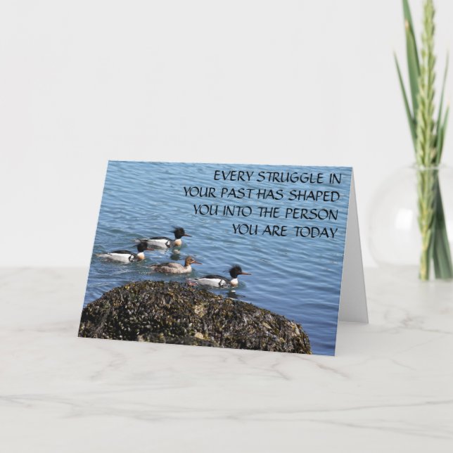 Kortet Strängare Past-inspiration, tomt gratulatio Kort (Framsida)