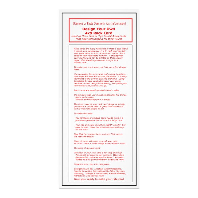 Kortet Template1 för kugge för MUSEUMkonstnärserie Reklamkort (Framsidan)