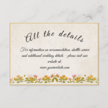 Kortet Victorian Meadow gult