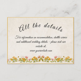 Kortet Victorian Meadow gult Tilläggskort