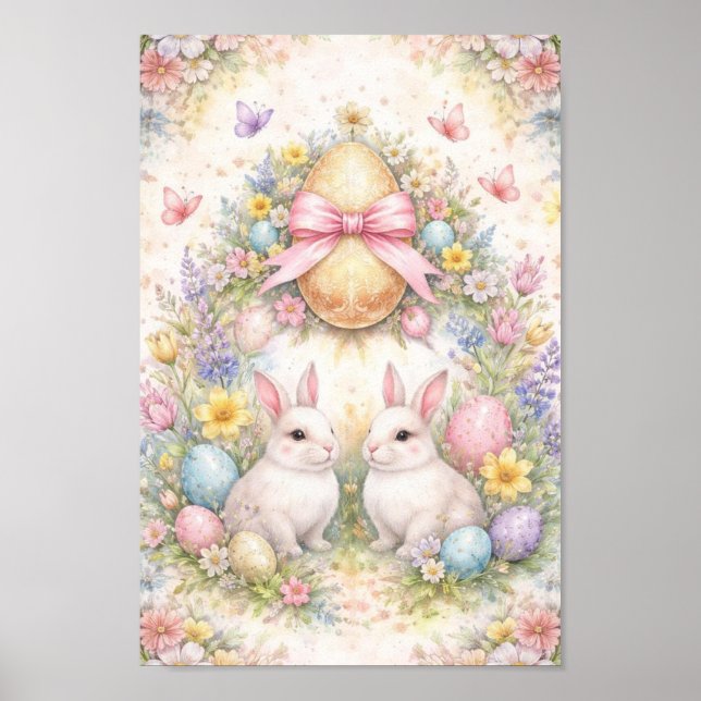 Kortets baksida (Figurativ påsk-tarotlek) Poster (Framsidan)