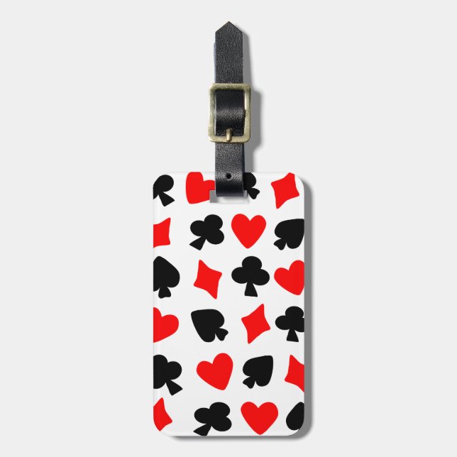 Kortets Kostym-design Bagagebricka (Vertikal Framsida)