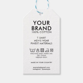 Kortets Pappra Märkre för hängskjorta Presentetikett