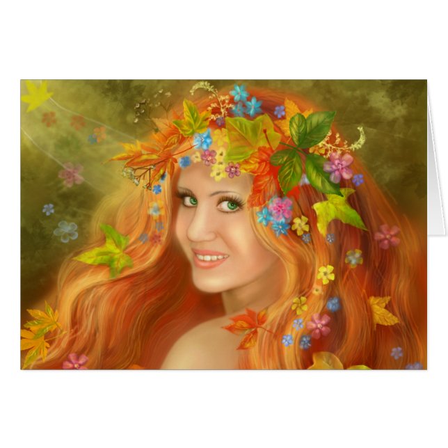 Kortfantasi Hälsningskort (Framsidan Horizontal)