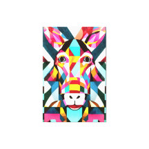 Kortfärgad Roligt Geometric Abstrakt Art