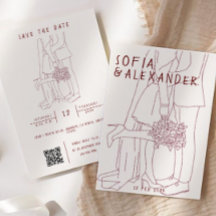 Kortfattad illustration med QR-koden OSA Bröllop