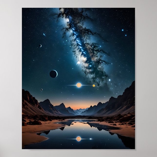 Kortfattad justering av planetskonst poster (Framsidan)