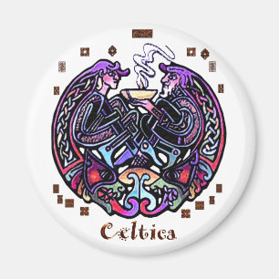 Kortfattad konstnärlig konsdesign magnet