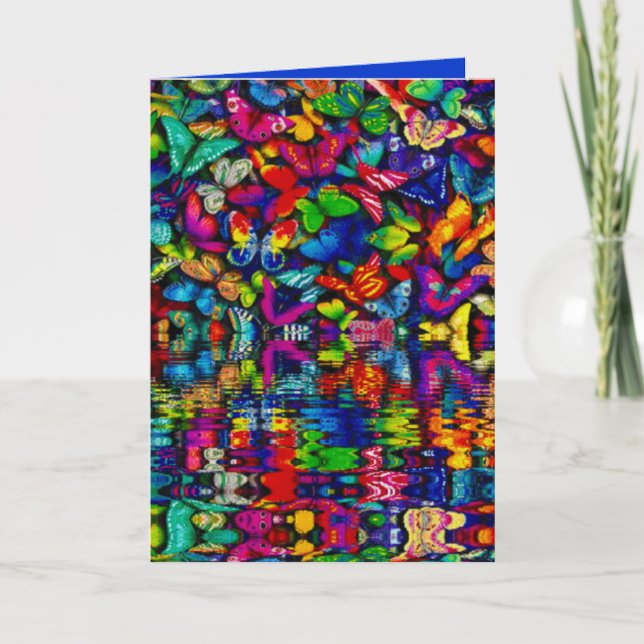 KORTFRISTIGA SERIER - VATTEN BUTTERFLIES HELGKORT (Framsida)