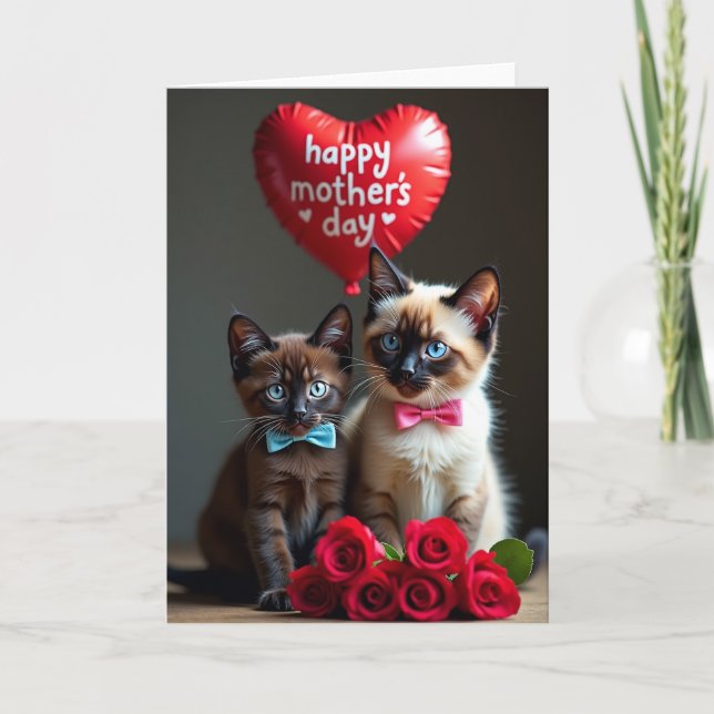 Korthäfte Matte Kitten Friends Kort (Framsida)