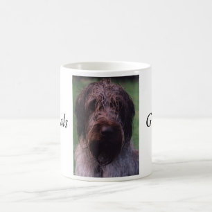 Korthals Griffon - Tsjip porträtt Kaffemugg