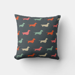 Korthals Silhuetter Wiener Dog Älskare Kudde