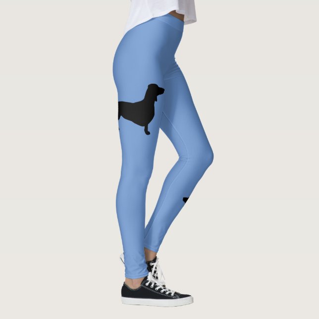 Korthårig dackel - Siluett 1 Leggings (Höger)