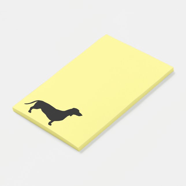 Korthårig Dvärgpäls - Siluett 1 Post-it Block (Vinklad)