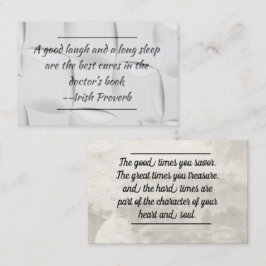 Kortinfogning - Skaffa bra/uppmuntrande Visitkort