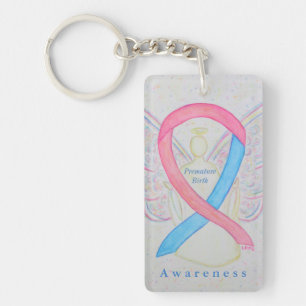 Kortkedjan Ribbon Keychain för tidigt medvetandegö