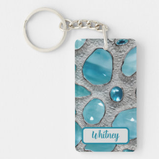 Kortkedjor med inspirerad av Aquamarine och Silver