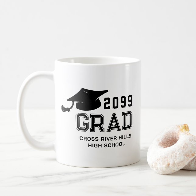 Kortkommando för enkel GRAD-Personlig för Studente Kaffemugg (Med munk)