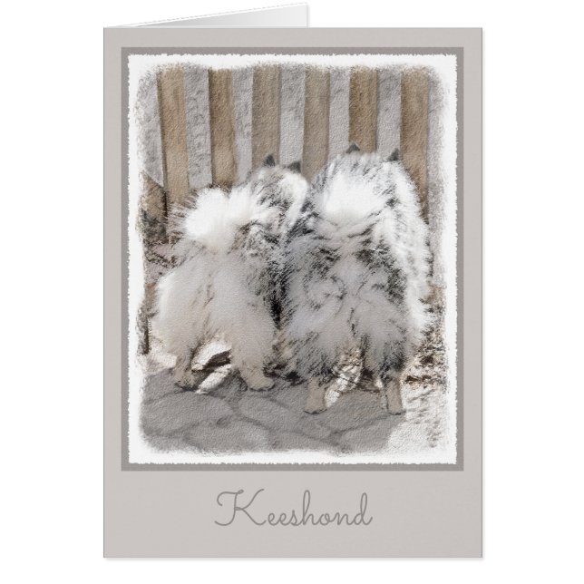 Kortkommandon vid Grind-målning - Originalteckning Hälsningskort (Framsidan)