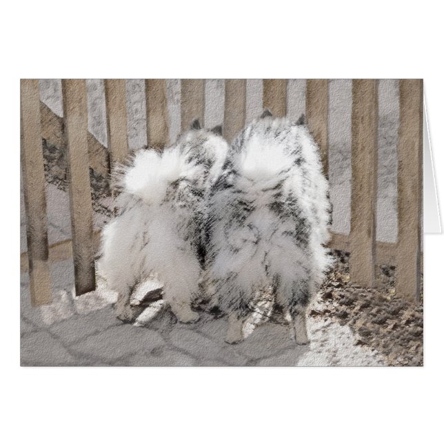 Kortkommandon vid Grind-målning - Originalteckning Hälsningskort (Framsidan Horizontal)