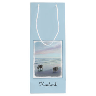 Kortkommandon vid Hund Seashore Painting Art