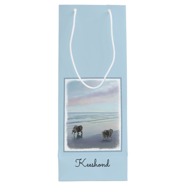 Kortkommandon vid Hund Seashore Painting Art (Baksidan)
