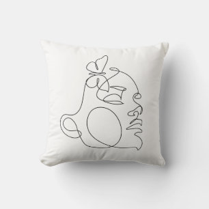 Kortkonst i Ansikte Kudde