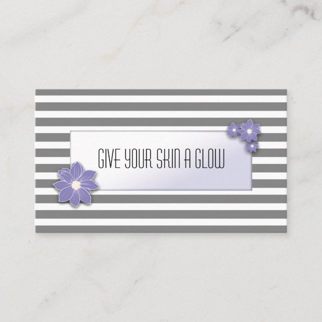 Kortkort-Ansiktsbehandling anvisningskort Visitkort (Framsida)