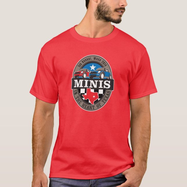 Kortkort i hjärtan av den Texas T-tröja T-shirt (Framsida)